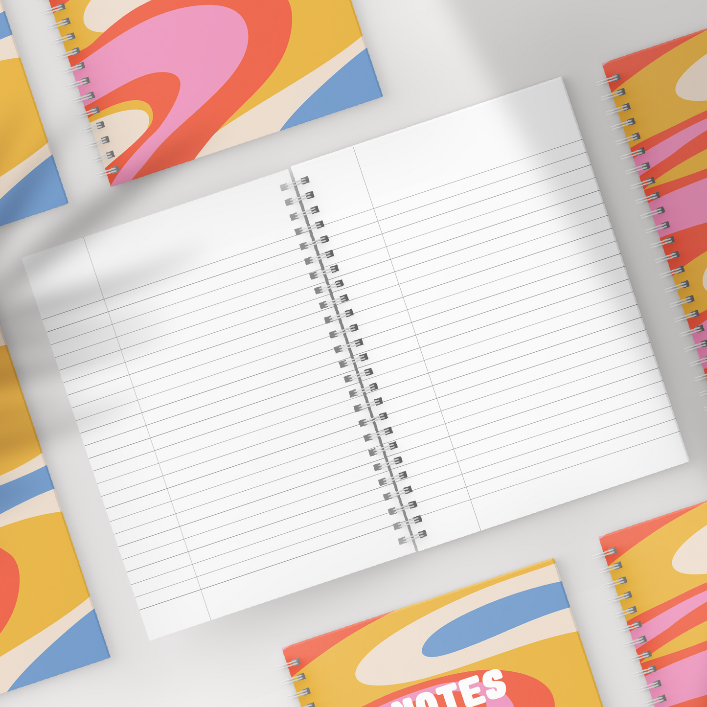 Retro Swirls Notebook