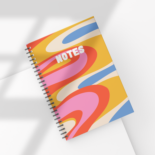 Retro Swirls Notebook