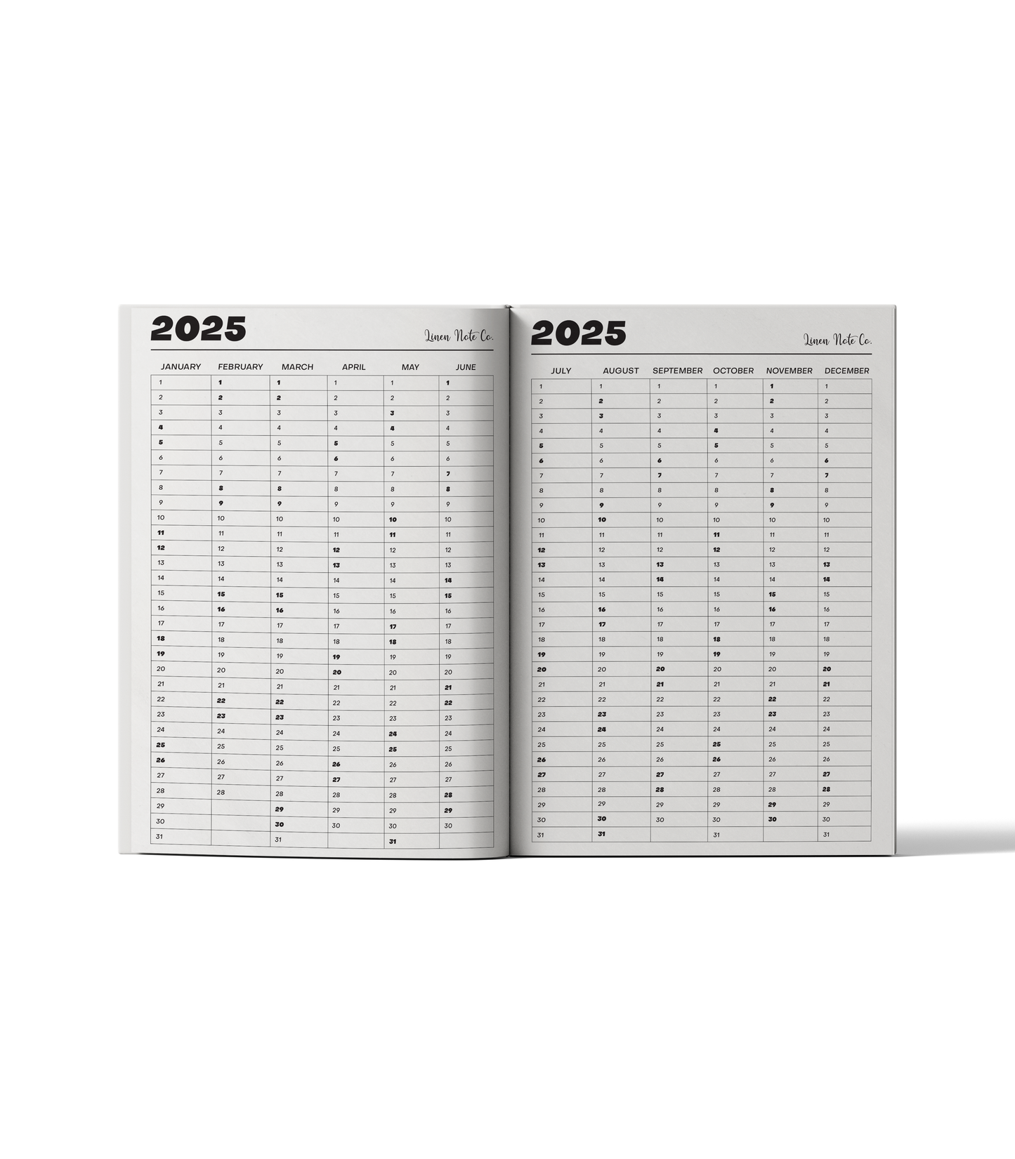 Evergreen 2025 Diary