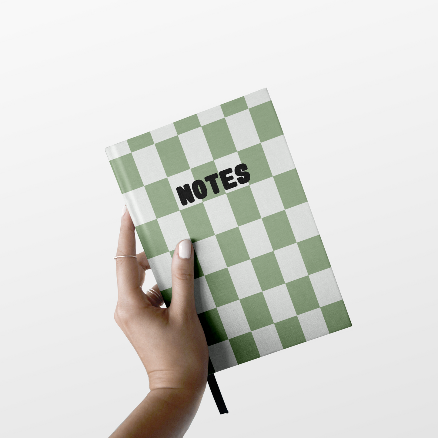 Green Check Notebook